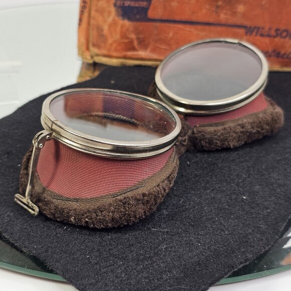 Willson D81 Safety Goggles Glasses With Box NOS Steampunk Motorcycle - Picture 8 of 16